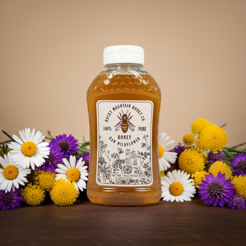Raw Wildflower Honey 16oz.