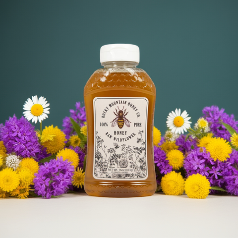 Raw Wildflower Honey 16oz.