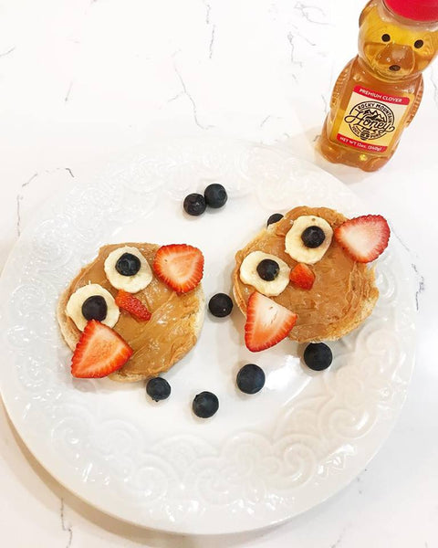 Peanut Butter and Honey Owl Pancakes