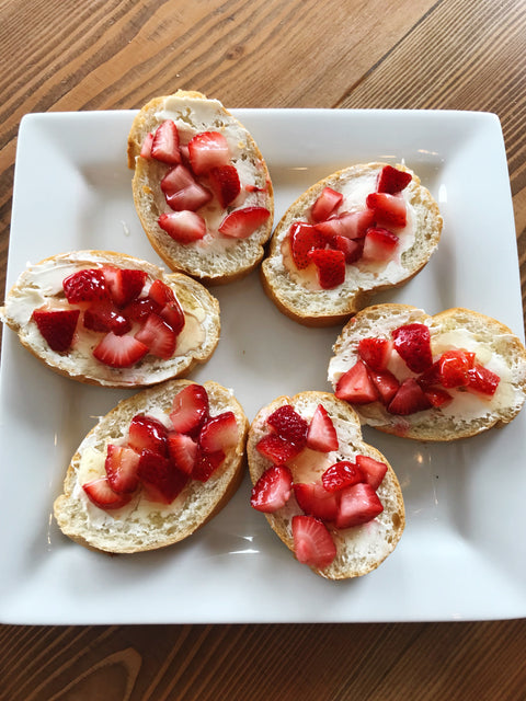 Strawberry Honey Bruschetta