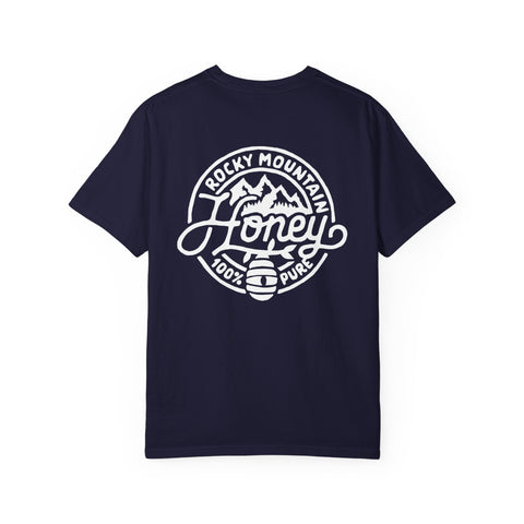 Rocky Mountain Honey T-Shirt — 100% Pure Beekeeper Logo Tee