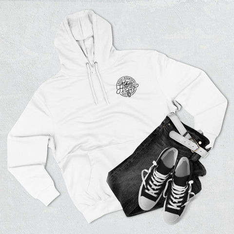 Rocky Mountain Honey Hoodie — 100% Pure Bee Logo Fleece Pullover