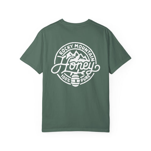 Rocky Mountain Honey T-Shirt — 100% Pure Beekeeper Logo Tee