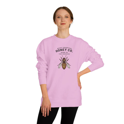 Honey Co. Bee Graphic Sweatshirt — Rustic Mountain Beekeeper Crewneck
