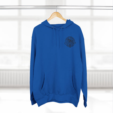 Rocky Mountain Honey Hoodie — 100% Pure Bee Logo Fleece Pullover