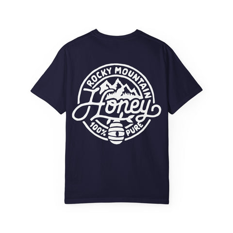 Rocky Mountain Honey T-Shirt — 100% Pure Beekeeper Logo Tee