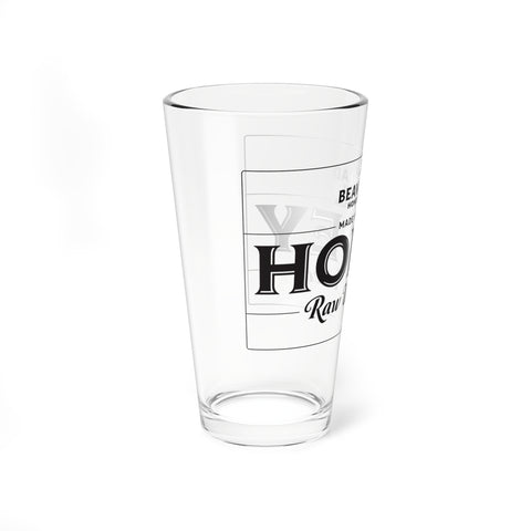 Honey Label Mixing Glass – 16oz Branded Pint for Cocktails & Kitchen Use