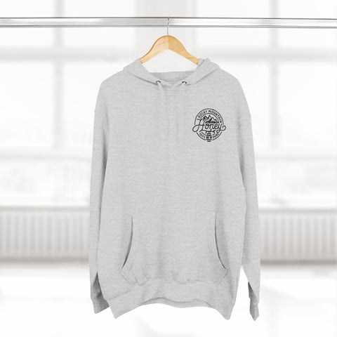 Rocky Mountain Honey Hoodie — 100% Pure Bee Logo Fleece Pullover