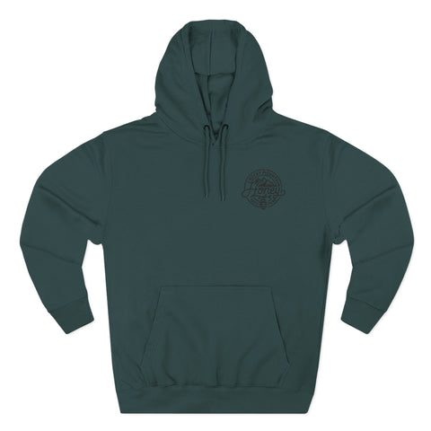 Rocky Mountain Honey Hoodie — 100% Pure Bee Logo Fleece Pullover