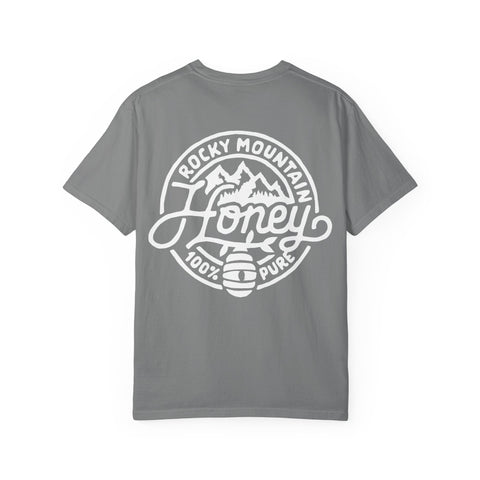 Rocky Mountain Honey T-Shirt — 100% Pure Beekeeper Logo Tee