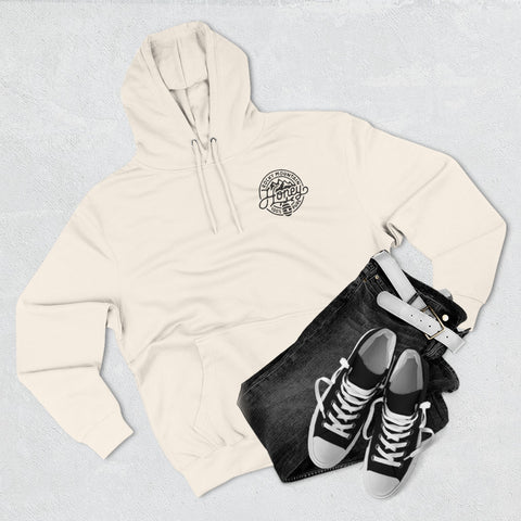Rocky Mountain Honey Hoodie — 100% Pure Bee Logo Fleece Pullover