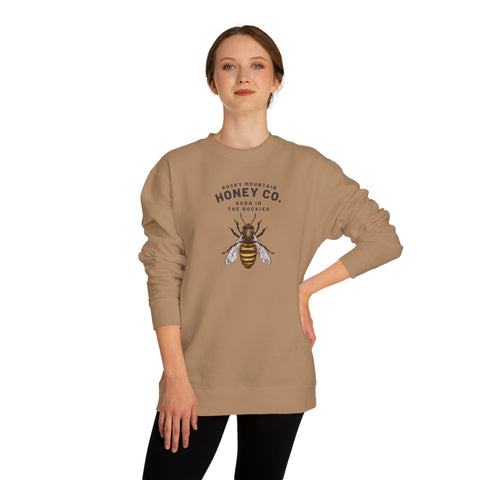 Honey Co. Bee Graphic Sweatshirt — Rustic Mountain Beekeeper Crewneck