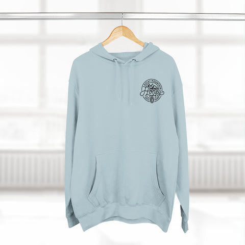 Rocky Mountain Honey Hoodie — 100% Pure Bee Logo Fleece Pullover