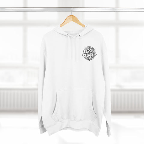 Rocky Mountain Honey Hoodie — 100% Pure Bee Logo Fleece Pullover