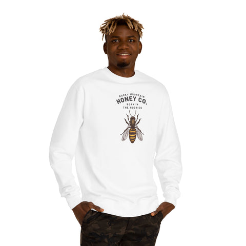 Honey Co. Bee Graphic Sweatshirt — Rustic Mountain Beekeeper Crewneck