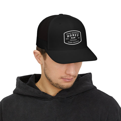 Honey Raw Local Trucker Cap — Rocky Mountain Beekeeping Snapback