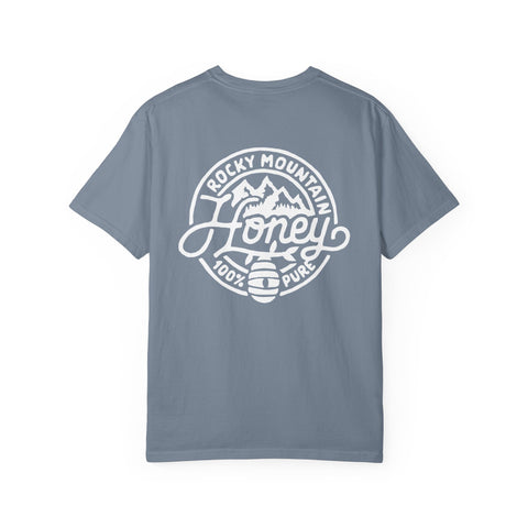 Rocky Mountain Honey T-Shirt — 100% Pure Beekeeper Logo Tee