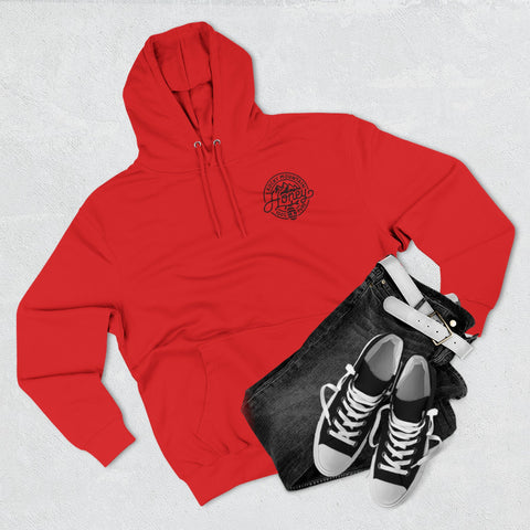 Rocky Mountain Honey Hoodie — 100% Pure Bee Logo Fleece Pullover
