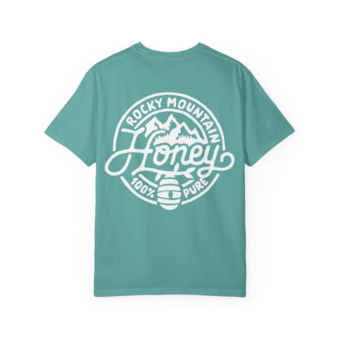 Rocky Mountain Honey T-Shirt — 100% Pure Beekeeper Logo Tee