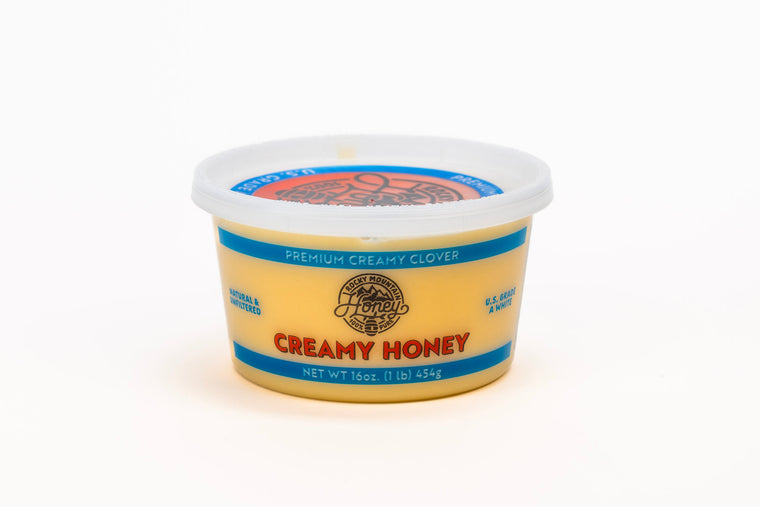 (Case of 12) 16 oz.  Creamy Clover Honey Tub