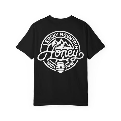 Rocky Mountain Honey T-Shirt — 100% Pure Beekeeper Logo Tee