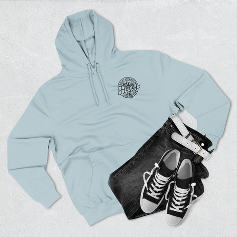 Rocky Mountain Honey Hoodie — 100% Pure Bee Logo Fleece Pullover