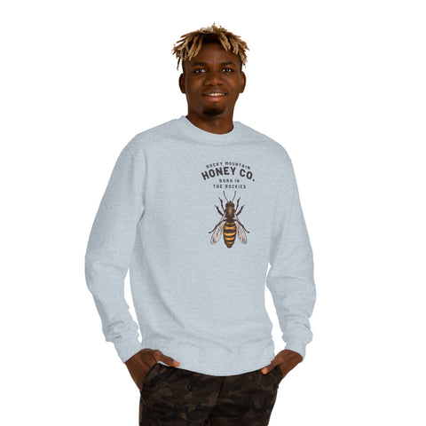 Honey Co. Bee Graphic Sweatshirt — Rustic Mountain Beekeeper Crewneck
