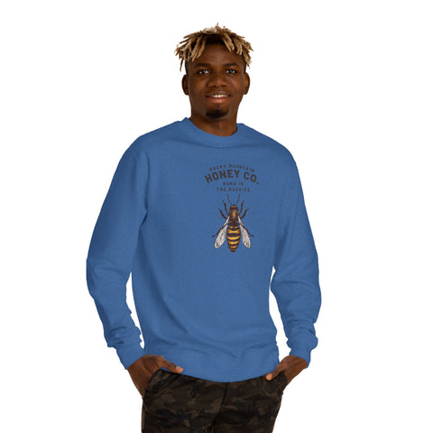 Honey Co. Bee Graphic Sweatshirt — Rustic Mountain Beekeeper Crewneck