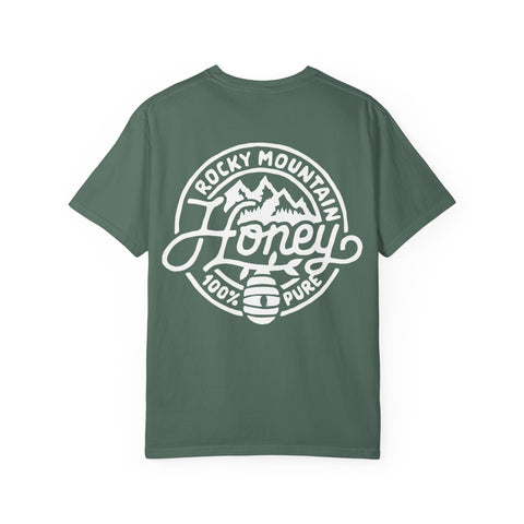 Rocky Mountain Honey T-Shirt — 100% Pure Beekeeper Logo Tee