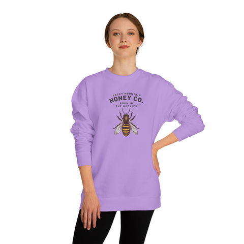 Honey Co. Bee Graphic Sweatshirt — Rustic Mountain Beekeeper Crewneck