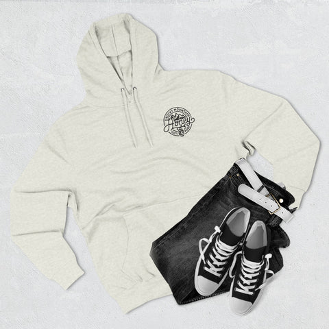 Rocky Mountain Honey Hoodie — 100% Pure Bee Logo Fleece Pullover