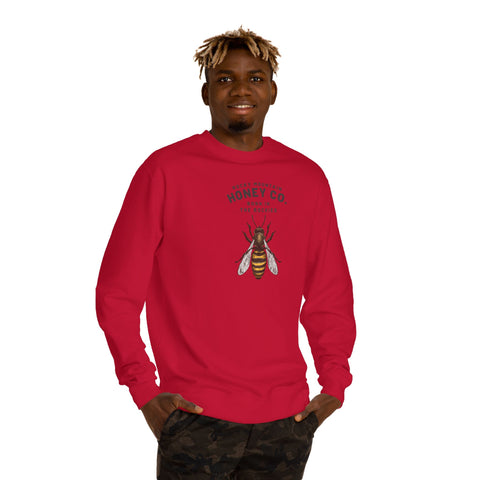 Honey Co. Bee Graphic Sweatshirt — Rustic Mountain Beekeeper Crewneck