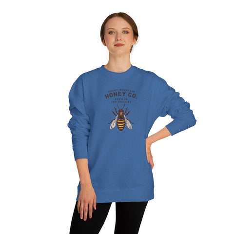 Honey Co. Bee Graphic Sweatshirt — Rustic Mountain Beekeeper Crewneck