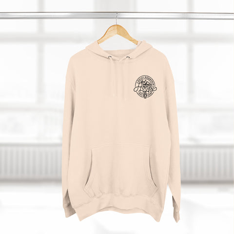 Rocky Mountain Honey Hoodie — 100% Pure Bee Logo Fleece Pullover
