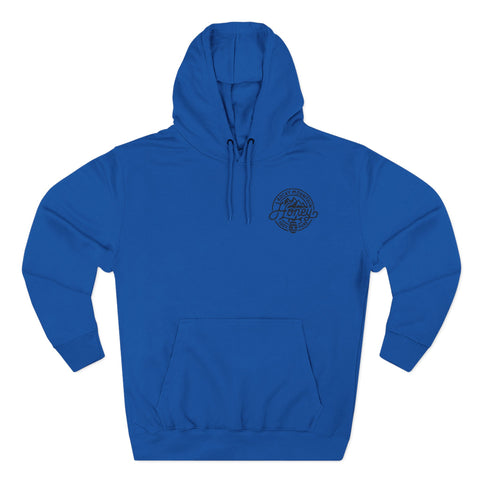 Rocky Mountain Honey Hoodie — 100% Pure Bee Logo Fleece Pullover