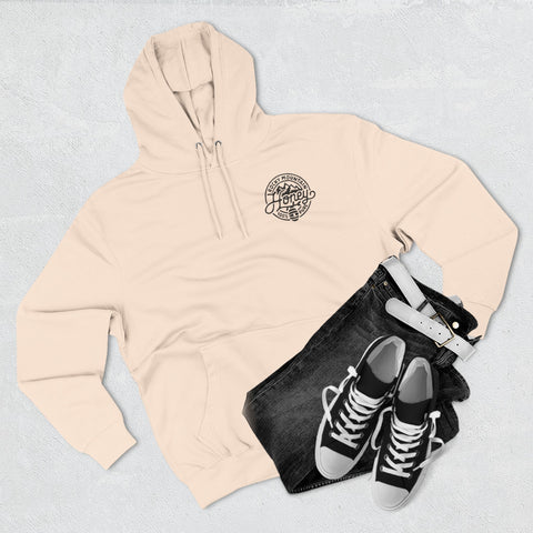 Rocky Mountain Honey Hoodie — 100% Pure Bee Logo Fleece Pullover