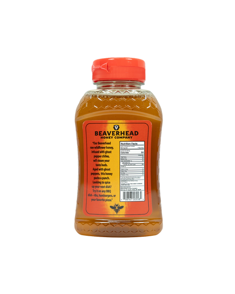 Beaverhead Hot Honey with Ghost Peppers – Raw, Unfiltered, Made in Montana (12 oz)