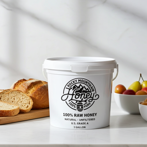 Clover 100% Raw Honey - 1 Gallon Bucket