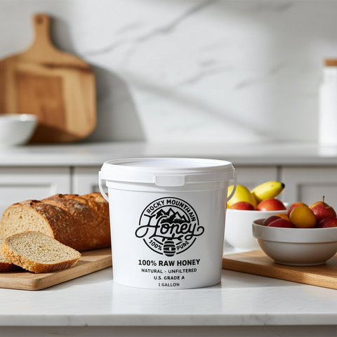 Clover 100% Raw Honey - 1 Gallon Bucket