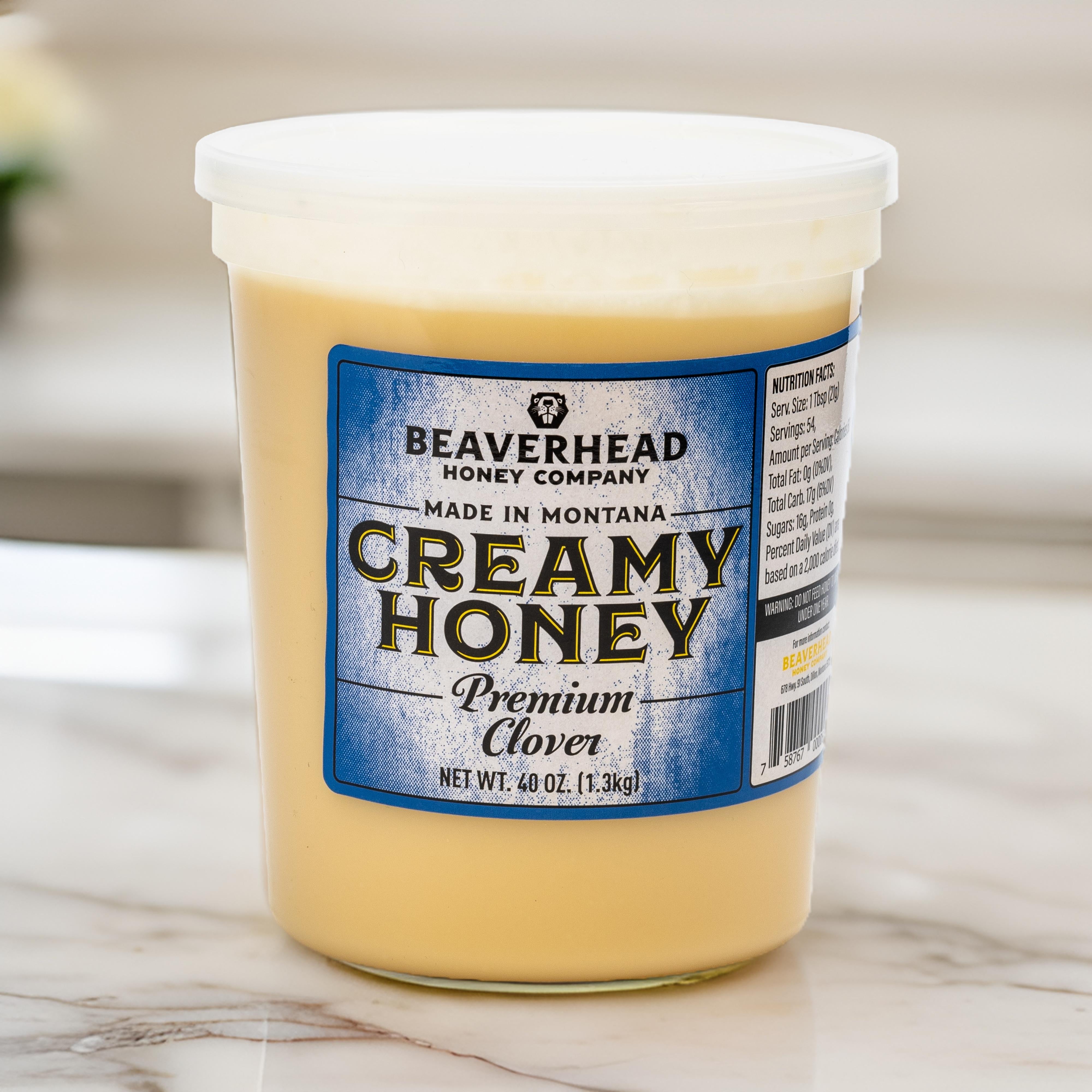 Beaverhead Creamy Clover Honey Tub 40oz