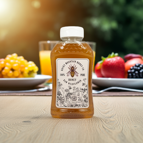 Raw Wildflower Honey 16oz.