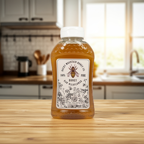 Raw Wildflower Honey 16oz.