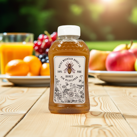 Raw Wildflower Honey 16oz.