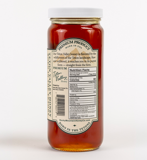 Teton Valley Wildflower Honey 22oz.