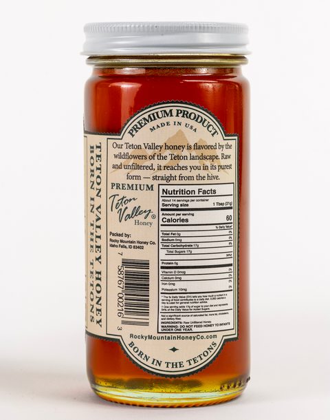 Teton Valley Wildflower Honey 10.5oz