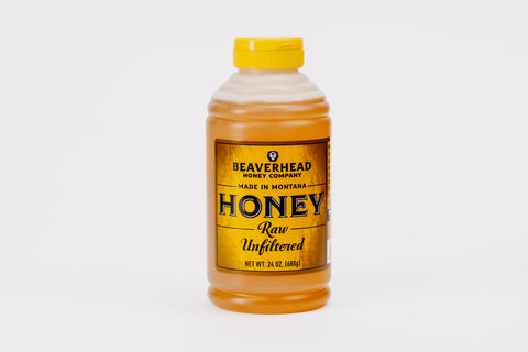 (Case of 12) 24 oz. Beaverhead Clover Honey Squeeze Bottle