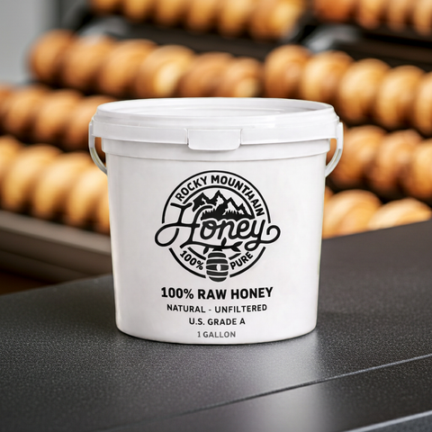 Clover 100% Raw Honey - 1 Gallon Bucket