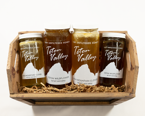 Teton Valley Honey 4 Pack 10/22oz  Basket
